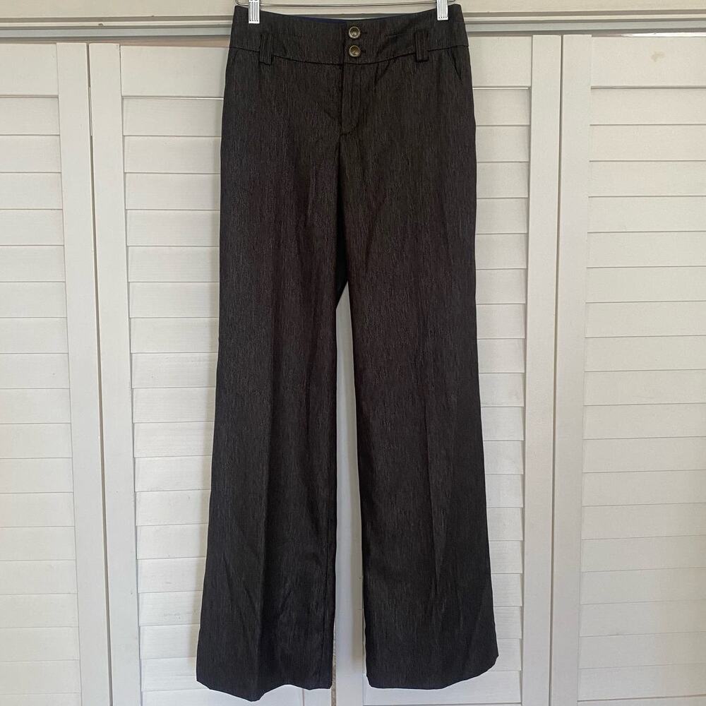Anthropologie Elevenses Gray Shimmer Dress Pant Size 0